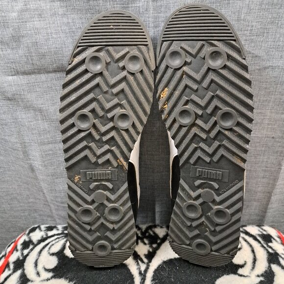 %Puma Roma Classic Men's Sz 13 Black White Sneakers / A 42 - Picture 6 of 11